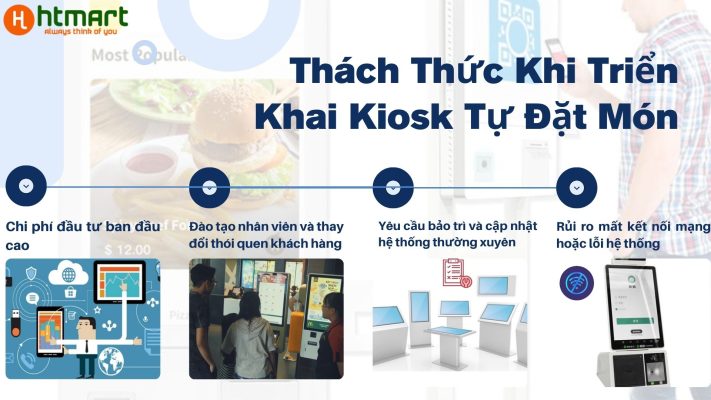 Thách thức khi triển khai kiosk tự đặt món