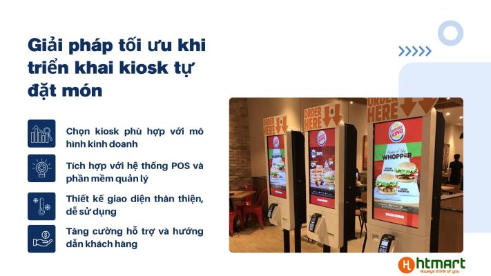 Giải pháp tối ưu khi triển khai kiosk tự đặt món