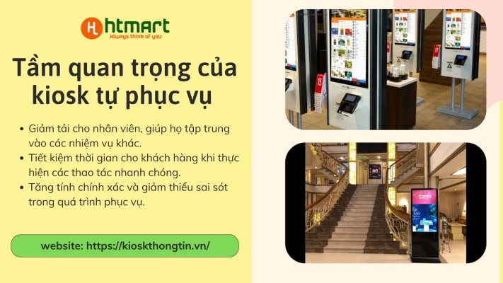 Tầm quan trọng của kiosk trong các ngành dịch vụ